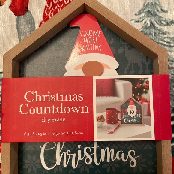 Christams Gnome Countdown Calendar, Tabletop Shelf or Wall Sign, Dry Erase - Picture 11 of 15